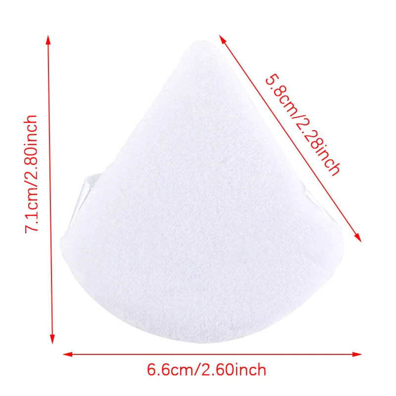 Reusable Triangle Velvet Powder Puffs | Soft Face Makeup Sponges