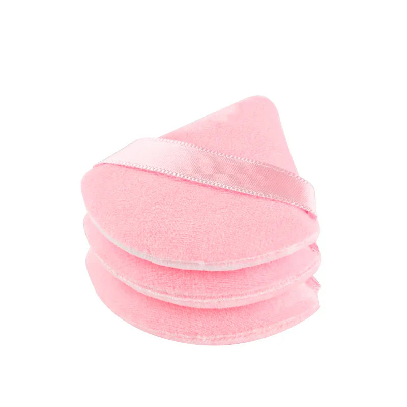Reusable Triangle Velvet Powder Puffs | Soft Face Makeup Sponges